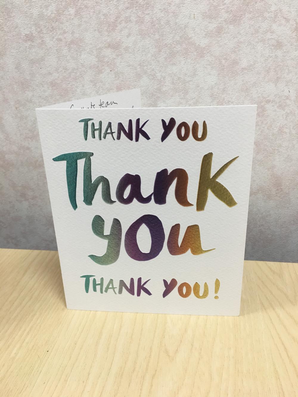 Thank you card